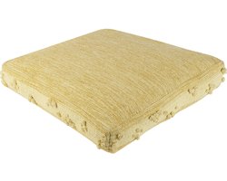 Poef CLONE Katoen Geel 60 cm 60 cm 12 cm