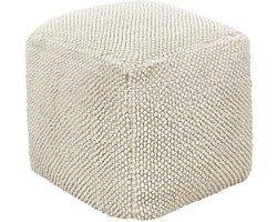 Poef JOARA Katoen Beige 45 cm 45 cm 45 cm