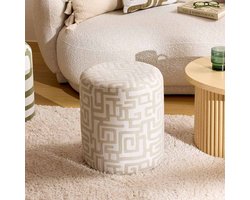 Poef Ø 36 cm Celestin Beige