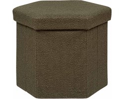 Poef + Opbergbox Corsica Groen Teddy