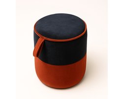 Poef rond - 40x30x30 cm - Zitzak - Fluweel - Comfortabele Zitzakstoel