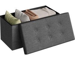 Poef - Roze velvet - Opbergpoef - Fluweel - Hocker - Bankje - Schoenenbankje - Opslag Poef - Woonkamer, Hal, Slaapkamer