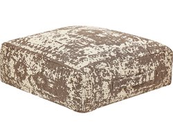Poef SHASA Katoen Beige 50 cm 50 cm 20 cm