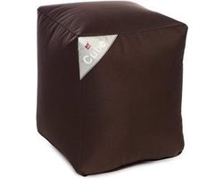 Poef zitzak Cube's DELUXE Brown Twill Sit On It ....and Joy !!