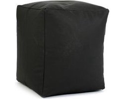 Poef zitzak Cube's Leatherlook Black Sit On It ....and Joy !!