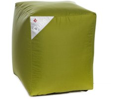 Poef zitzak Cube's Olive Sit On It ....and Joy !!