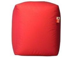 Poef zitzak Cube's Red Sit On It ....and Joy !!