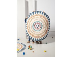 PoePoe Rond vloerkleed - kinderkleedjes - kinderkamer vloerkleed - vloerkleden kinderen - tapijt kinderkamer - vloerkleed jongens - vloerkleed meisjes