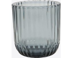 Point-Vergule - Theehouder uit glas - Blauw -9.3cm