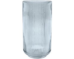 POINT VERGULE - vaas uit glas blauw Ø 14.3cm H 28cm