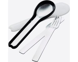 Point Virgule 3-delig bestek/lunchset uit rvs met beschermdoosje