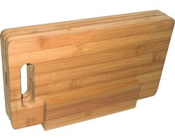 Point-Virgule 4 ontbijtplankjes - bamboe - in houder