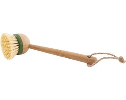 Point-Virgule afwasborstel met vervangbare borstelkop en handvat uit bamboe 23cm