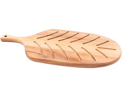 Point-Virgule - Borrelplank met handvat - Tapasplank - Acaciahout - Leaf - 40.5x19.7x1.5cm