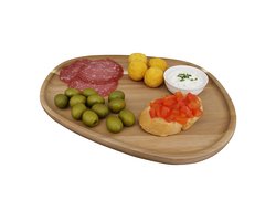 Point-Virgule - Borrelplank - Tapasplank - Acaciahout - 30x29.5x1.8cm