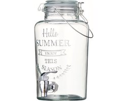 Point-Virgule - Drankdispenser - Hello Summer Limonadetap - Met Kraantje - Transparant - 3L