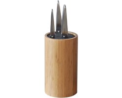 Point-Virgule – Messenblok zonder messen – Universeel - Bamboe - ɸ12cm H22cm