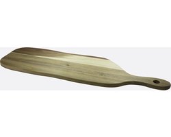 Point-Virgule serveerplank uit acaciahout - met handvat - 76x22x1.8cm