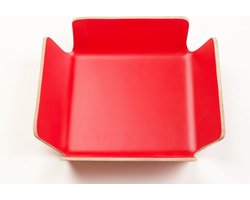 Point-Virgule Serveerschaal - Broodmand - Rood - 29 x 29 x 8cm