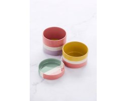Point Virgule Sharing Summer set van 3 schaaltjes uit steengoed 10x10x17cm