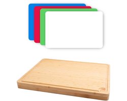 Point-Virgule - Snijplank - Met 4 inlegplaten - 40x30x4cm