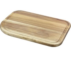 Point-Virgule snijplank met sapgeul - acaciahout - 30x19.5x1.5cm