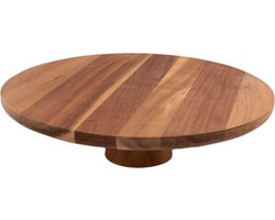 Point-Virgule - Taartplateau - Op voet - Acaciahout - 28cm