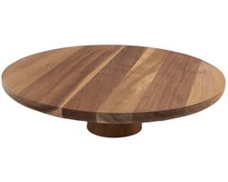 Point-Virgule - Taartplateau - Op voet - Acaciahout - 28cm