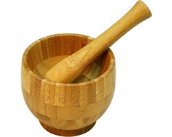 Point-Virgule vijzel en stamper - bamboe