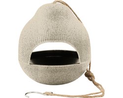 Point-Virgule - Voederhuisje voor tuinvogels - Hangend - Naturel - ø18cm H19cm