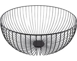 Point-Virgule - Wire - Fruitschaal - Fruitmand - Metaal - zwart ø 30cm H 13cm