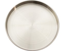 Point-Virgule zeevruchtenschaal in roestvrij staal 31x2,5cm