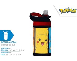 Pokemon Drinkfles 473ml. - Pikachu - Squirtel - Charmander - Schoolfles - Lunchfles - Beker