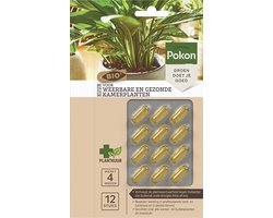 Pokon Bio Kuur voor Weerbare en Gezonde Kamerplanten - Capsules - 12 stuks - Geschikt voor alle kamer-, buitenplanten en moestuin