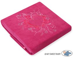 Polar fleece deken voor baby's - Chique donkerroze