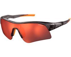 Polaroid® XXL Orange Sports Master Grote Antislip Sport Zonnebril Hardloop Wielrenbril Wielrennen