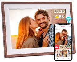 PolderGoods - digitale fotolijst - 1280x800 HD IPS -10,1 inch - WiFi - 32GB - Muur Monteerbaar