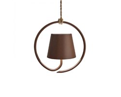 Poldina Corten LED hanglamp, oplaadbaar en dimbaar