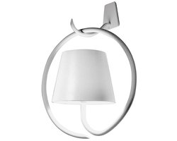Poldina Witte LED Wandlamp met Haak, oplaadbaar en dimbaar met batterijduur tot 12 uur