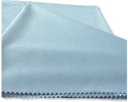 Poleerdoek glazen microvezel 2 stuks - 50x70cm - professionele horeca polijstdoek - blauw