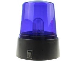 Politie speelgoed artikelen zwaailampen/zwaailichten blauw LED van 11 cm. Jongens cadeau.