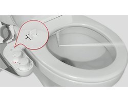 PolkaHome® - Bidet Handdouche - Toilet Sproeier Shattaf Sprayer WC Papier Besparend Enkel Spray Koud Water - Badkamer - WARM en Koud water enkel mondstuk - Badkamer Accessoires - Bidetdouche