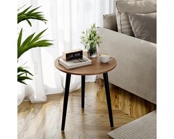 PolkaHome ® Binnenhuis Architectuur Ronde Houten Tafel voor Woonkamer en Balkon in Scandinavische Stijl