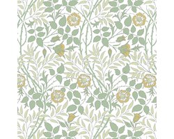 PolkaHome ® Decoratieve Zelfklevende Muurfolie met Groene Bladeren en Bloemenpatroon voor Binnenhuisdecoratie