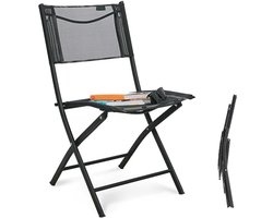 PolkaHome Opvouwbare Tuinstoel - Draagbaar en Stevig voor Buitengebruik
