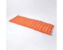 PolkaHome ® Stijlvol Oranje Zitkussen voor Driezitsbanken en Tuinbanken met Comfortabele Vulling