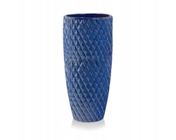 Polnix Keramische Pot Cigar Blauw 50 cm Hoog