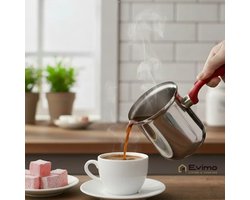 Polo Chef koffiekan/melkpan/cezve – No.7 – RVS – 900 ml – voor 9 personen