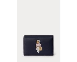 Polo Ralph Lauren Polo Bear Leren Compacte Portemonnee – Newport Navy – RFID Pasjeshouder – Donkerblauw