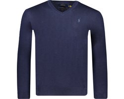 Polo Ralph Lauren  Trui Blauw Getailleerd - Maat L - Mannen - Herfst/Winter Collectie - Wol